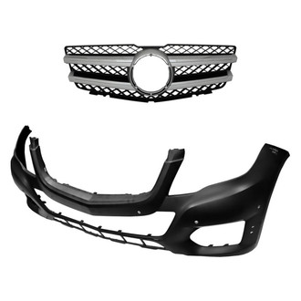 Replace® - 2-Piece (Front Bumper Cover, Grille) (Standard Line)
