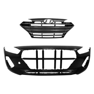 Replace® - 2-Piece (Front Bumper Cover, Grille) (Brand New OE)