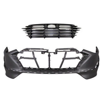 Replace® - 2-Piece (Front Bumper Cover, Grille) (Standard Line)