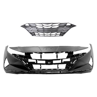 Replace® - 2-Piece (Front Bumper Cover, Grille) (Standard Line)