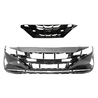 Replace® - 2-Piece (Front Bumper Cover, Grille) (Standard Line)