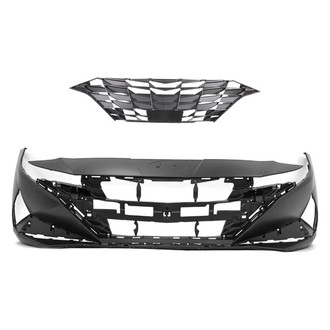 Replace® - 2-Piece (Front Bumper Cover, Grille) (Standard Line)