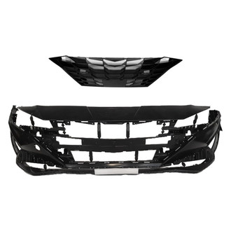 Replace® - 2-Piece (Front Bumper Cover, Grille) (Standard Line)