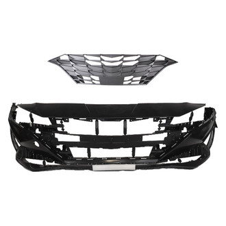 Replace® - 2-Piece (Front Bumper Cover, Grille) (Standard Line)