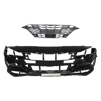 Replace® - 2-Piece (Front Bumper Cover, Grille) (Standard Line)