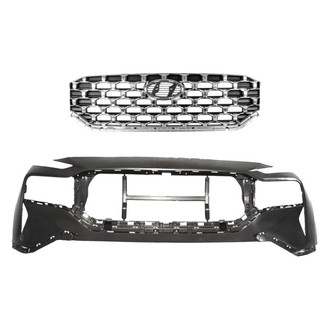 Replace® - 2-Piece (Front Bumper Cover, Grille) (Standard Line)