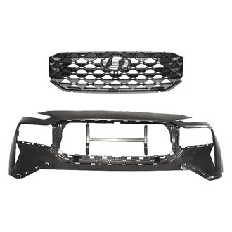 Replace® - 2-Piece (Front Bumper Cover, Grille) (Standard Line)