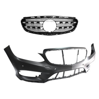 Replace® - 2-Piece (Front Bumper Cover, Grille) (Standard Line)