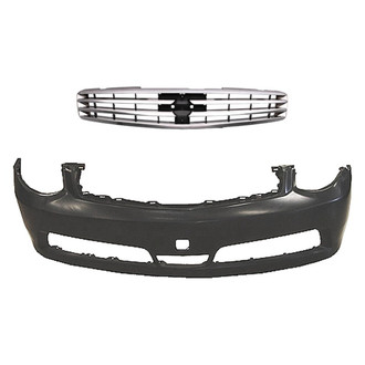 Replace® - 2-Piece (Front Bumper Cover, Grille) (Standard Line)