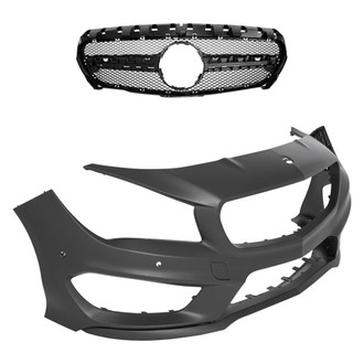 Replace® - 2-Piece (Front Bumper Cover, Grille) (Standard Line)