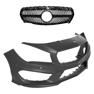 Replace® - 2-Piece (Front Bumper Cover, Grille) (Standard Line)