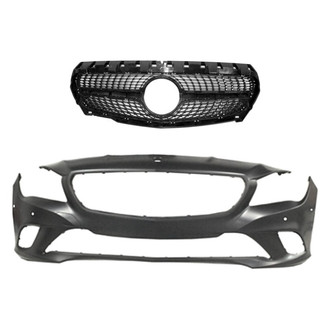 Replace® - 2-Piece (Front Bumper Cover, Grille) (Standard Line)