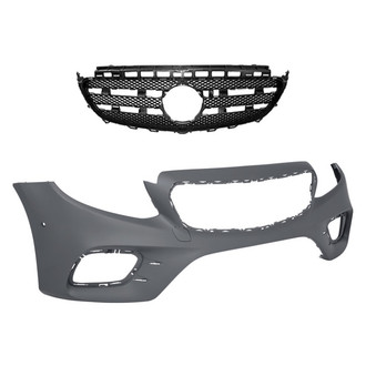 Replace® - 2-Piece (Front Bumper Cover, Grille) (Standard Line)
