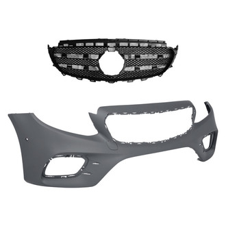 Replace® - 2-Piece (Front Bumper Cover, Grille) (Standard Line)