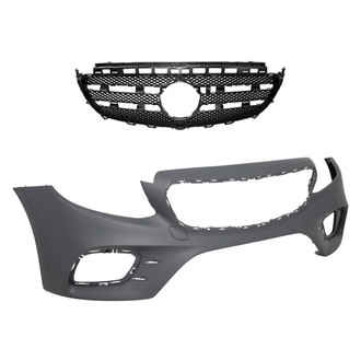 Replace® - 2-Piece (Front Bumper Cover, Grille) (Standard Line)