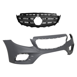Replace® - 2-Piece (Front Bumper Cover, Grille) (Standard Line)