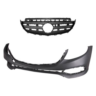 Replace® - 2-Piece (Front Bumper Cover, Grille) (Standard Line)
