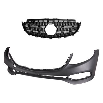 Replace® - 2-Piece (Front Bumper Cover, Grille) (Standard Line)
