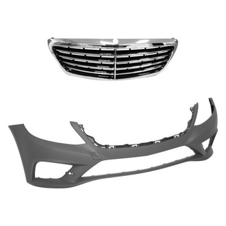 Replace® - 2-Piece (Front Bumper Cover, Grille) (Standard Line)