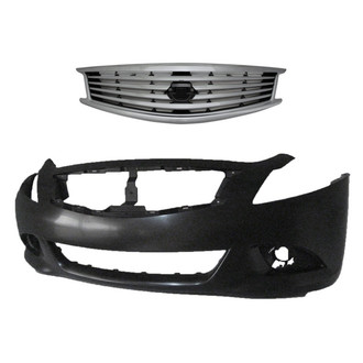 Replace® - 2-Piece (Front Bumper Cover, Grille) (Brand New OE)