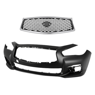 Replace® - 2-Piece (Front Bumper Cover, Grille)