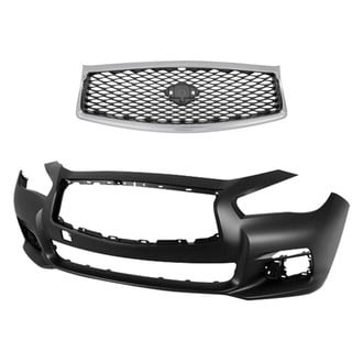 Replace® - 2-Piece (Front Bumper Cover, Grille) (Standard Line)