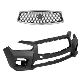 Replace® - 2-Piece (Front Bumper Cover, Grille) (Standard Line)