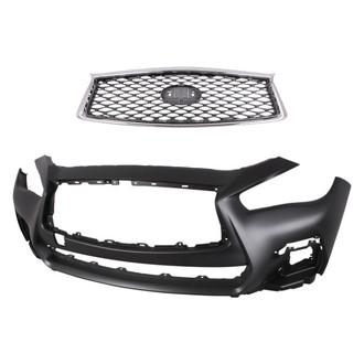 Replace® - 2-Piece (Front Bumper Cover, Grille) (Standard Line)