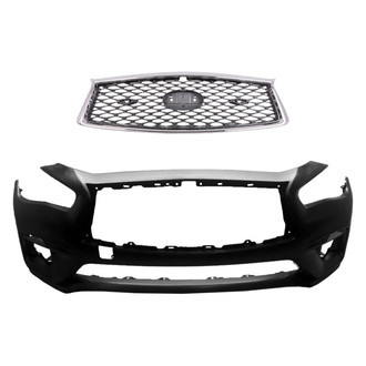 Replace® - 2-Piece (Front Bumper Cover, Grille) (Standard Line)