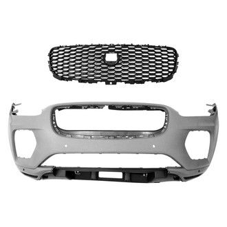 Replace® - 2-Piece (Front Bumper Cover, Grille) (Standard Line)