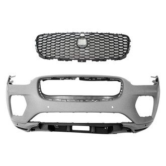 Replace® - 2-Piece (Front Bumper Cover, Grille) (Standard Line)