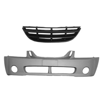 Replace® - 2-Piece (Front Bumper Cover, Grille) (Standard Line)