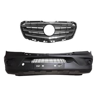 Replace® - 2-Piece (Front Bumper Cover, Grille) (Standard Line)