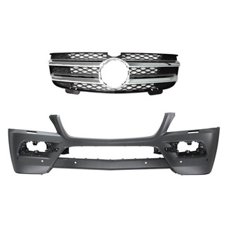 Replace® - 2-Piece (Front Bumper Cover, Grille) (Standard Line)