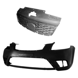 Replace® - 2-Piece (Front Bumper Cover, Grille) (Standard Line)