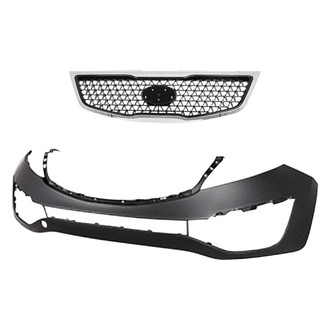 Replace® - 2-Piece (Front Bumper Cover, Grille)
