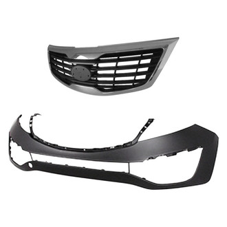 Replace® - 2-Piece (Front Bumper Cover, Grille)