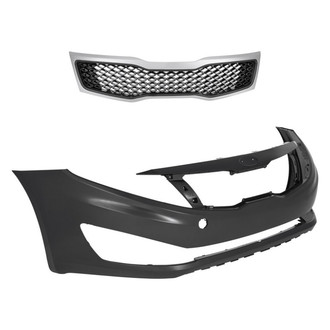 Replace® - 2-Piece (Front Bumper Cover, Grille)