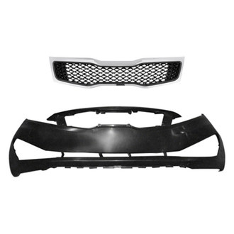 Replace® - 2-Piece (Front Bumper Cover, Grille) (Standard Line)