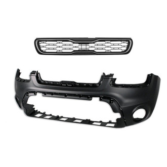 Replace® - 2-Piece (Front Bumper Cover, Grille) (Standard Line)