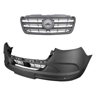 Replace® - 2-Piece (Front Bumper Cover, Grille) (CAPA Certified)