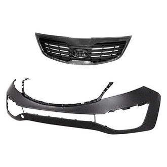Replace® - 2-Piece (Front Bumper Cover, Grille) (Brand New OE)