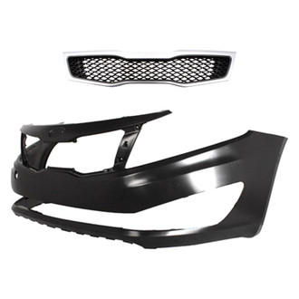 Replace® - 2-Piece (Front Bumper Cover, Grille) (Brand New OE)