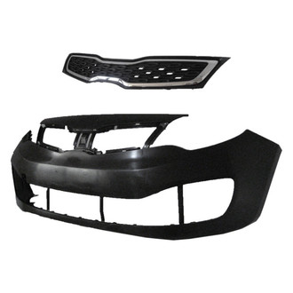 Replace® - 2-Piece (Front Bumper Cover, Grille) (Brand New OE)