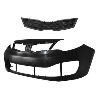 Replace® - 2-Piece (Front Bumper Cover, Grille) (Brand New OE)