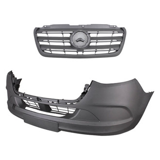 Replace® - 2-Piece (Front Bumper Cover, Grille) (Standard Line)