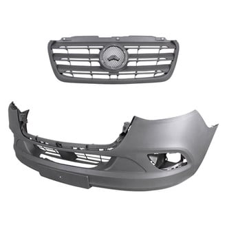Replace® - 2-Piece (Front Bumper Cover, Grille) (Standard Line)