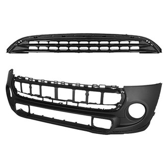 Replace® - 2-Piece (Front Bumper Cover, Grille) (CAPA Certified)
