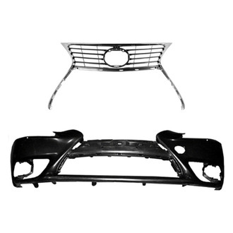 Replace® - 2-Piece (Front Bumper Cover, Grille) (Brand New OE)