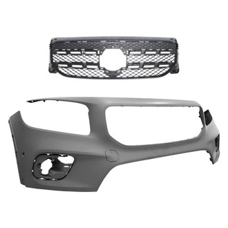 Replace® - 2-Piece (Front Bumper Cover, Grille) (Standard Line)